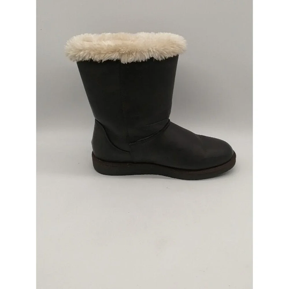 Airwalk Boots Womens Brown 6 Snow Winter Shoes Leather Sherpa Lined 134617